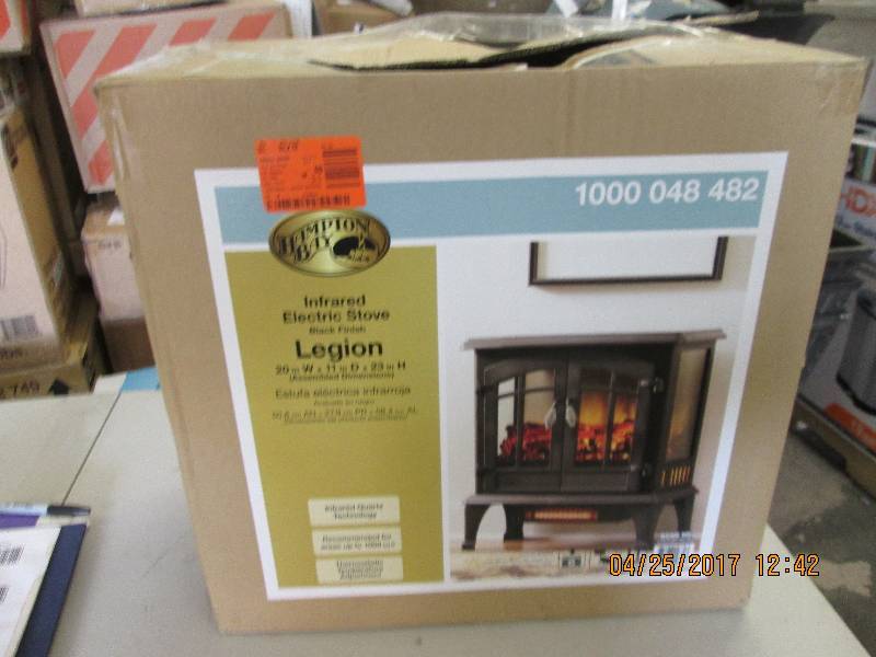 lot 176 image: hampton bay infrared stove open box...