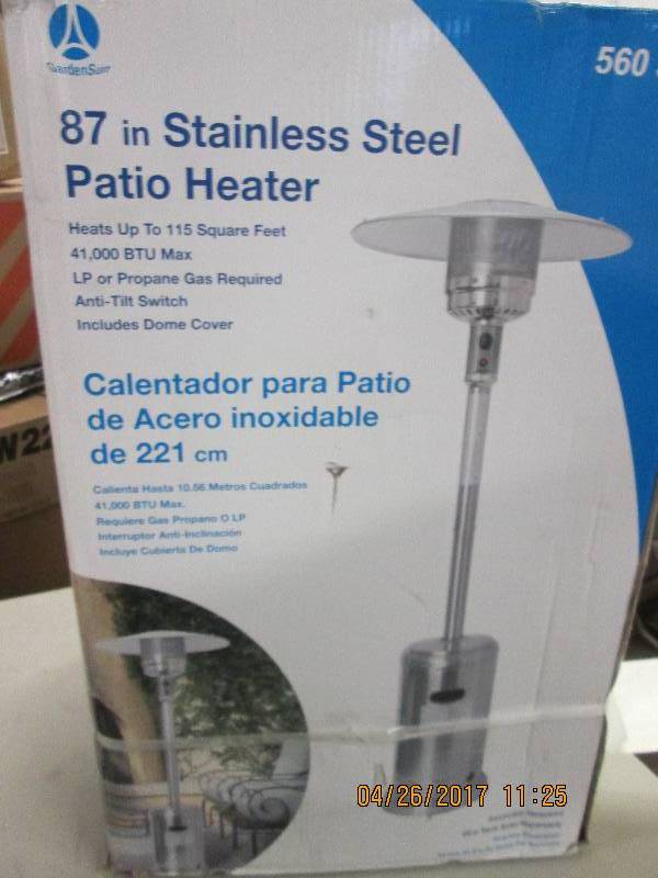 lot 235 image: gardensun 87 stainless steel patio...