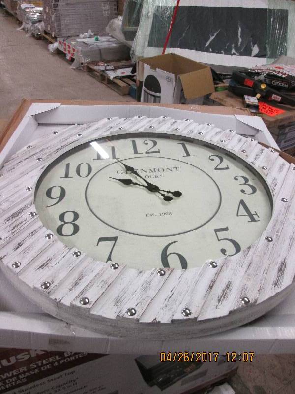 lot 241 image: huge glenmont clock  measures 36 t...