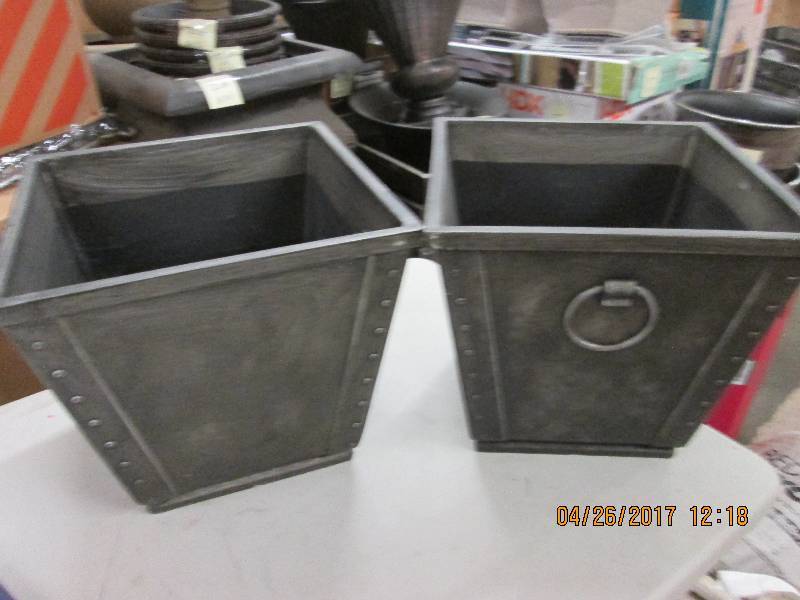 lot 244 image: 2 new 15 planters ...