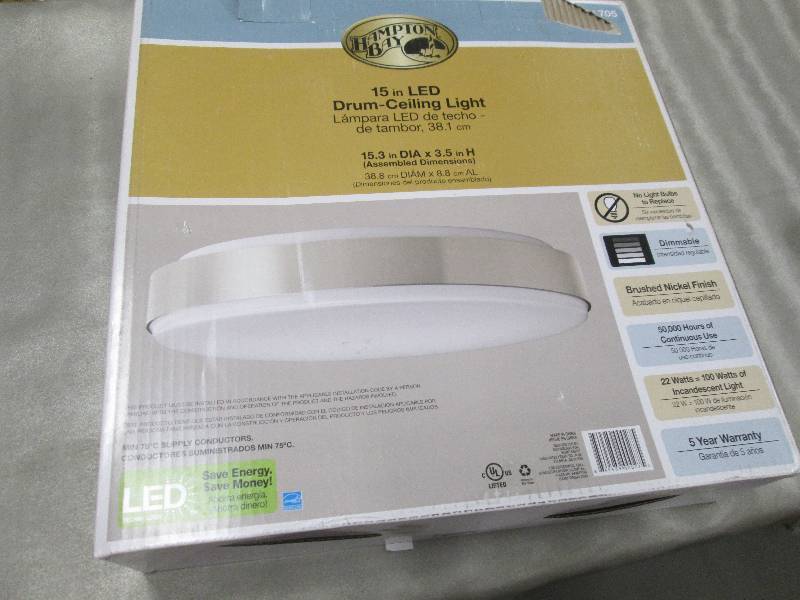 Hampton Bay 15 inch  Brushed Nickel...
