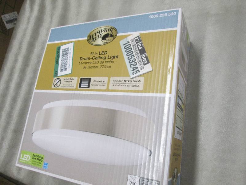 Hampton Bay 11 inch Brushed Nickel ...