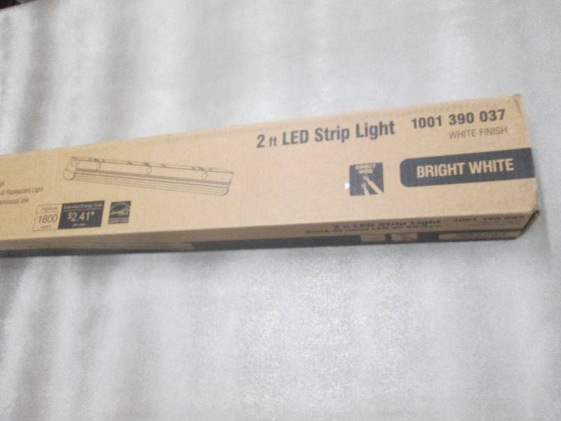 Commercial Electric 2  ft White LED...