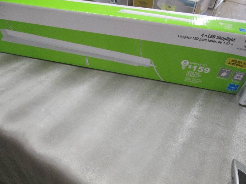 Commercial Electric 4 ft LED White ...
