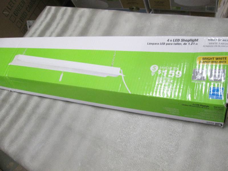Commercial Electric 4 ft LED White ...