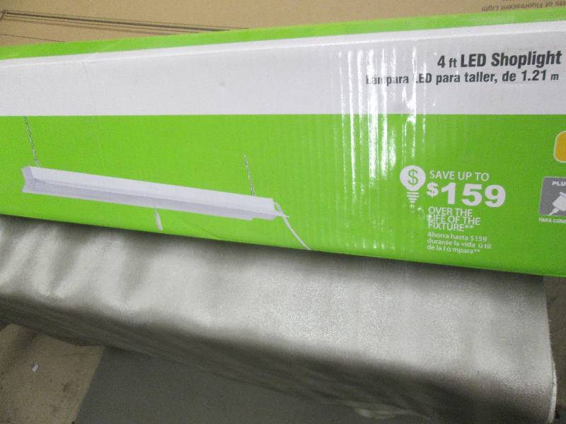 Commercial Electric 4 ft LED White ...