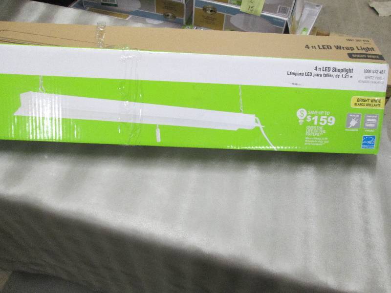 Commercial Electric 4 ft LED White ...