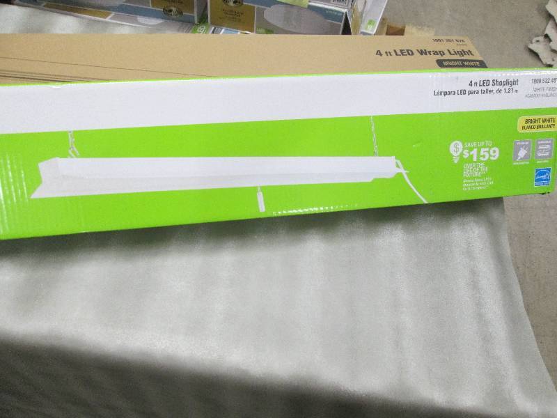 Commercial Electric 4 ft LED White ...