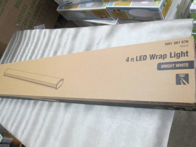 Commercial Electric 4 ft LED White ...