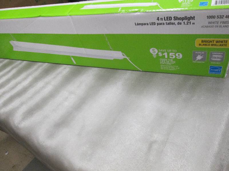 Commercial Electric 4 ft LED White ...