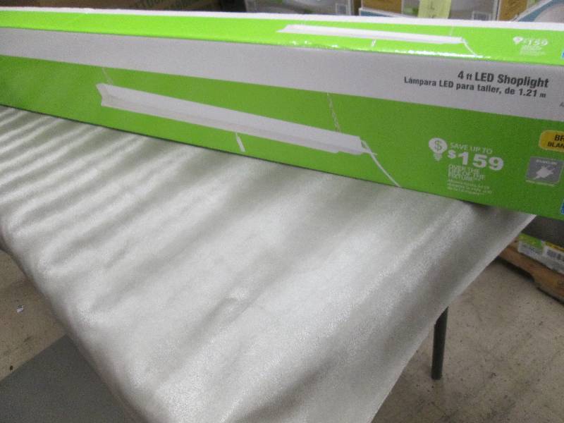 Commercial Electric 4 ft LED White ...