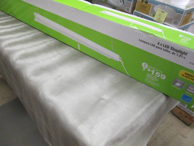 Commercial Electric 4 ft LED White ...