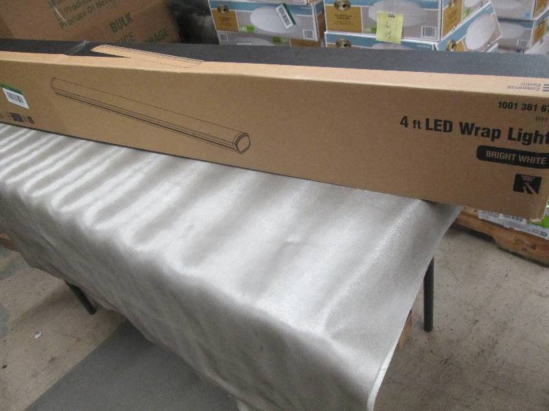 Commercial Electric 4 ft LED White ...