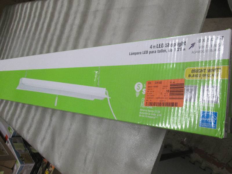 Commercial Electric 4 ft LED White ...