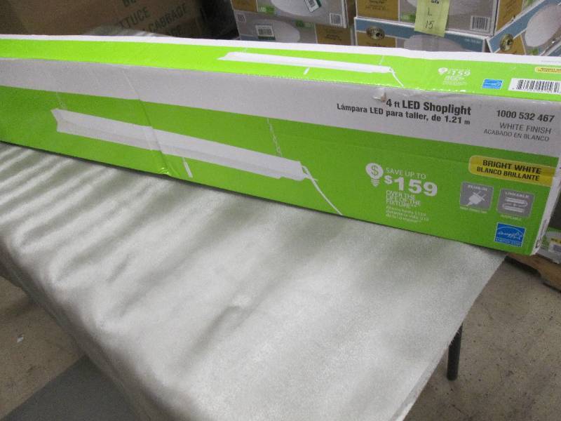 Commercial Electric 4 ft LED White ...