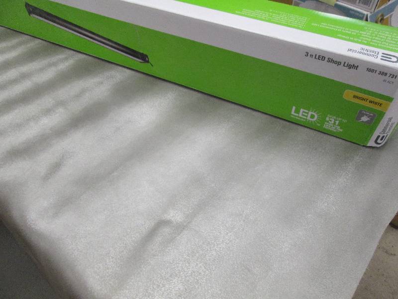 Commercial Electric 3 ft LED Black ...
