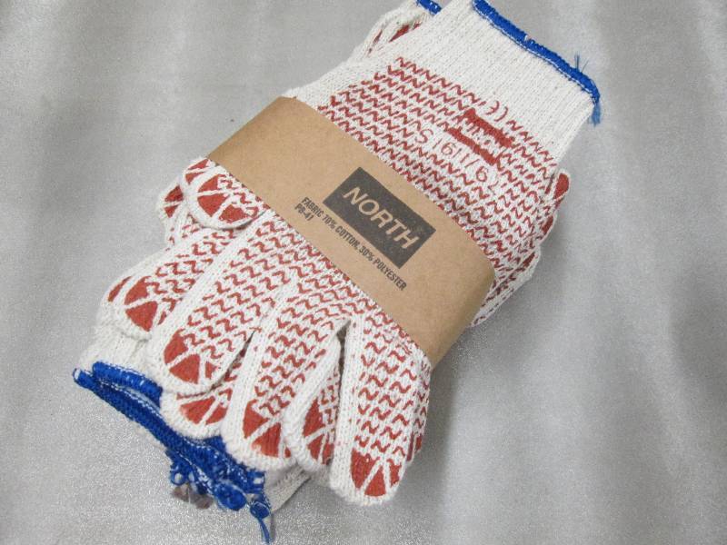 Lot of 12 North Fabric Work Gloves...