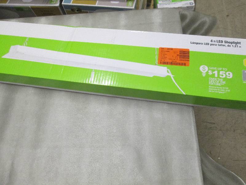 Commercial Electric 4 ft LED White ...