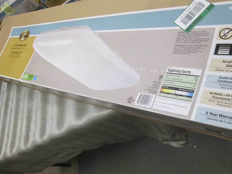 Hampton Bay 4 ft. x 1 ft. White LED...