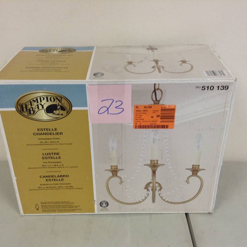 lot 23 image: Hampton Bay Estele Chandelier