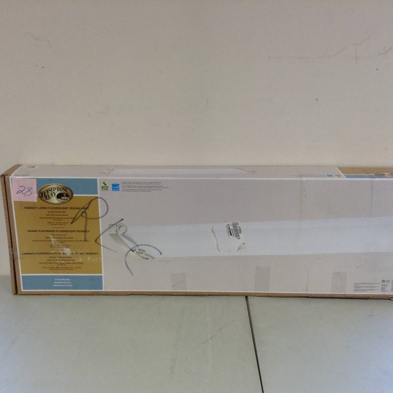lot 28 image: Hampton Bay Large Regency Fluorescent Ceiling Light