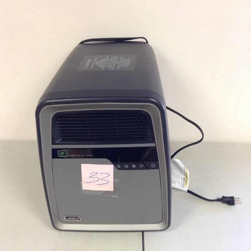 lot 33 image: Lasko Cool Touch Infrared Quartz Heater