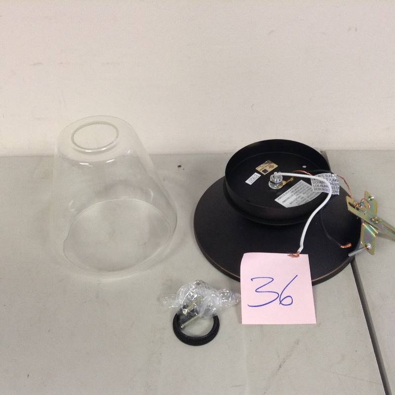 lot 36 image: Globe Electric Semi Flush Mount Light