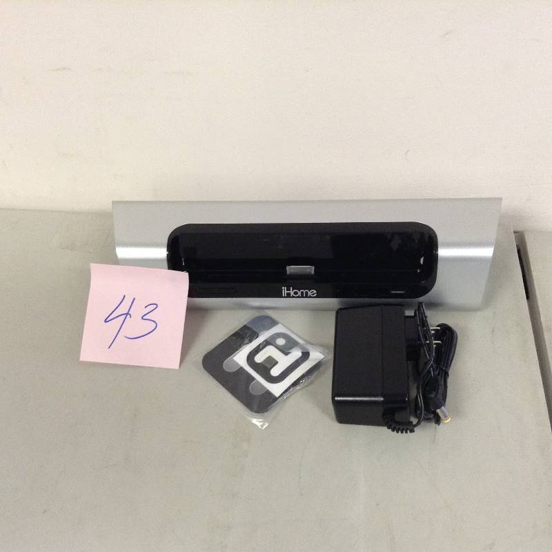 lot 43 image: iHome portable rechargeable stereo speaker system