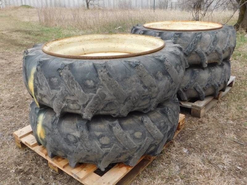 lot 46 image: Low Profile Foam Filled Tires on Ingersoll Rand Rims #1
