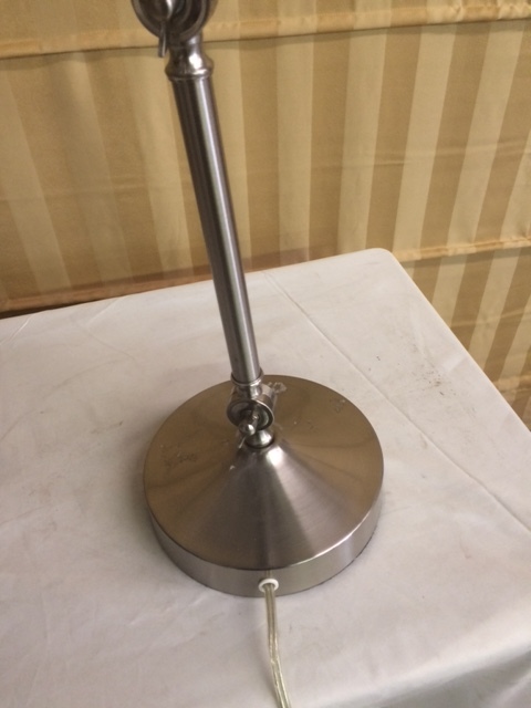 lot 75 image: Chrome Adjustable Arm Desk Lamp