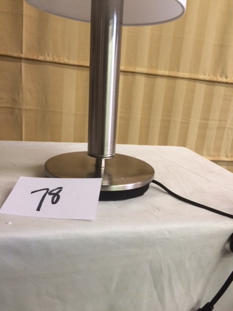 lot 78 image: Contemporary Chrome Table Lamp