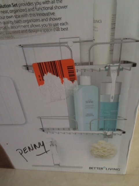 lot 65 image: Better Living 3 Piece Stainless Steel Shower Caddy