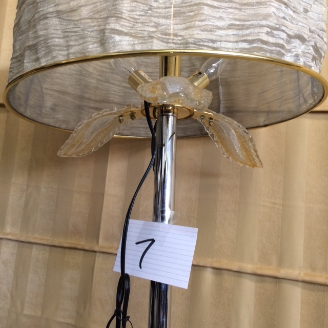 lot 83 image: Chrome Floor Lamp