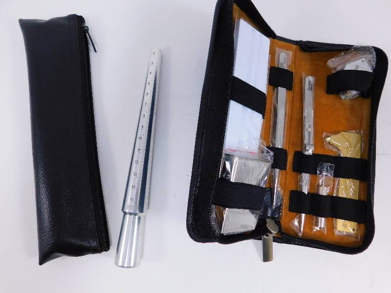 lot 24 image: Ring Mandrel & Essential Gem Tool Kit