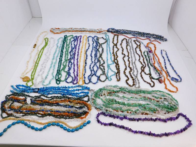 lot 41 image: Huge Lot of Assorted Polished Gemstones for Jewelry Making