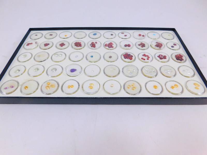 lot 53 image: Lot of 150 Loose Cut Gemstones - Variety