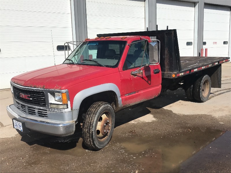 1996 GMC 3500HD LT Contractors Flat Bed Truck