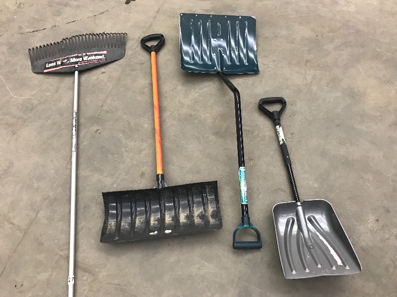 Lot Of Shovels & Yard Rake