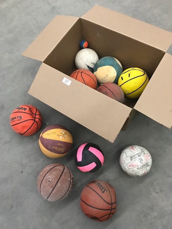 Box Of Sports Balls