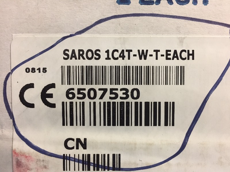 lot 68 image: Crestron SAROS Ceiling Speakers - New in Box