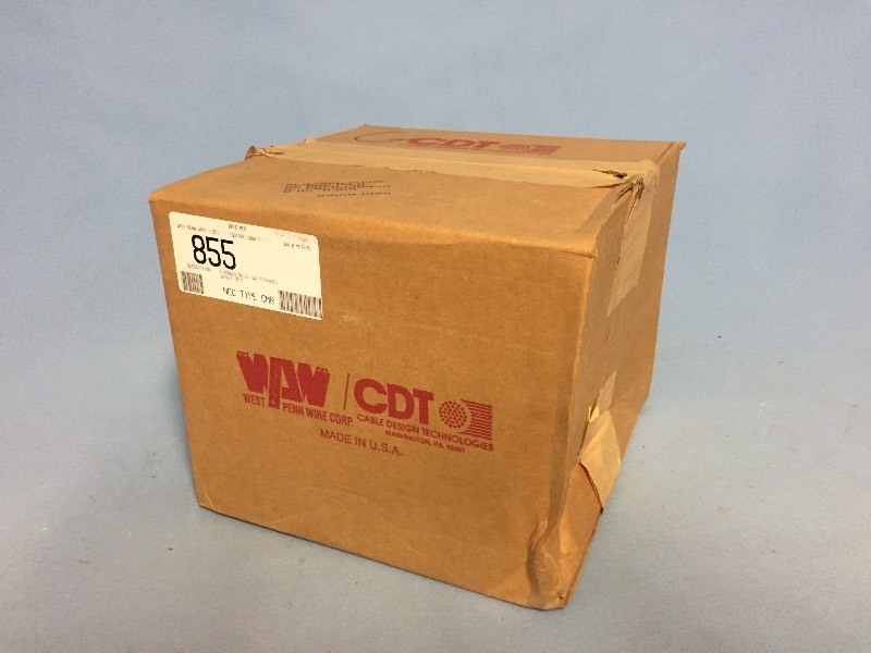 lot 69 image: New, 1000 Spool of West Penn Wire 855 Communication Cable, 225 Stranded Bare Copper Conductors, Unshielded with an Overall Jacket