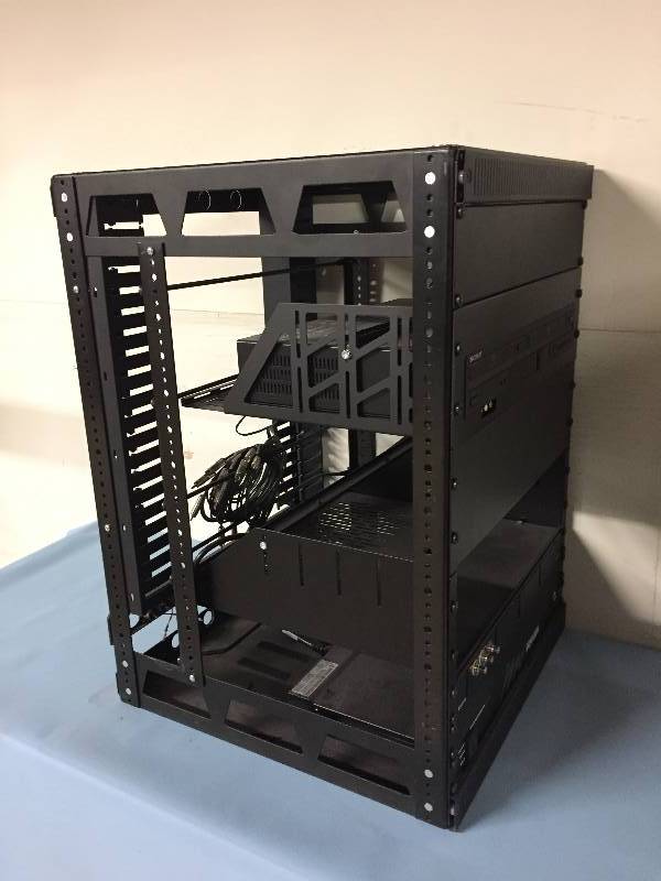 lot 54 image: Middle Atlantic AudioVideo Equipment Rack with AC Power Unit, Sony Combination, Extron & More