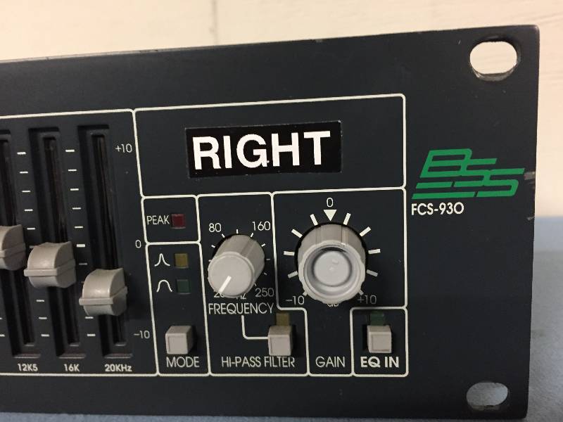 lot 53 image: BSS FCS-930 Professional Dual-Mode 30-Band 2-Channel Graphic Equalizer (EQ)