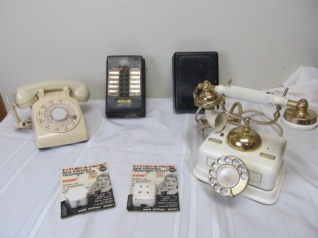 lot 39 image: Vintage Telephones Call Box etc.
