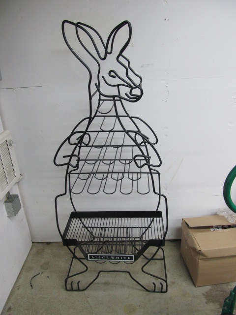 lot 95 image: Large Kangaroo Retail Wine Display Rack