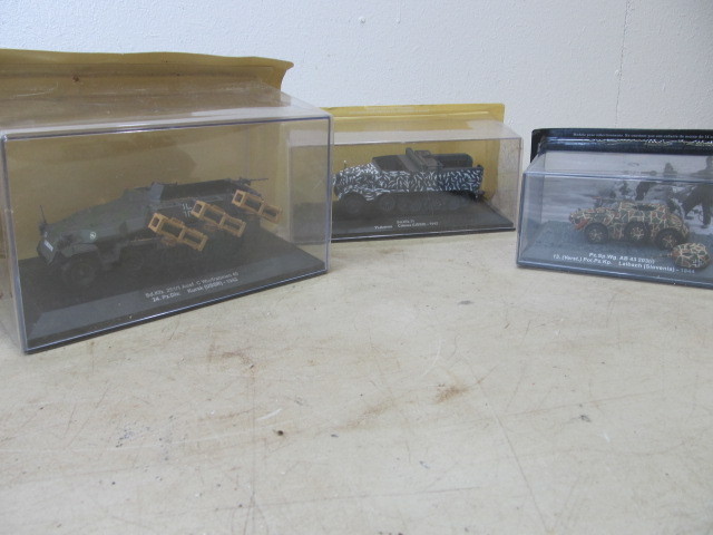 lot 120 image: 3 NIB WW2Military Diecast Vehicles