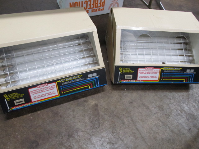 lot 159 image: 2 National Biological Corporation Hand &amp Foot UV Machines