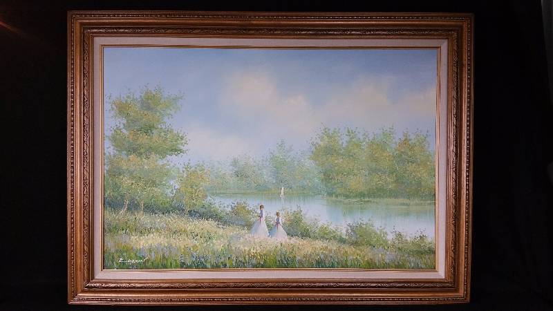 lot 37 image: Original Framed Oil on Canvas