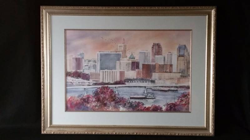 lot 38 image: St . Paul Cityscape Numbered Print - Lori Roman