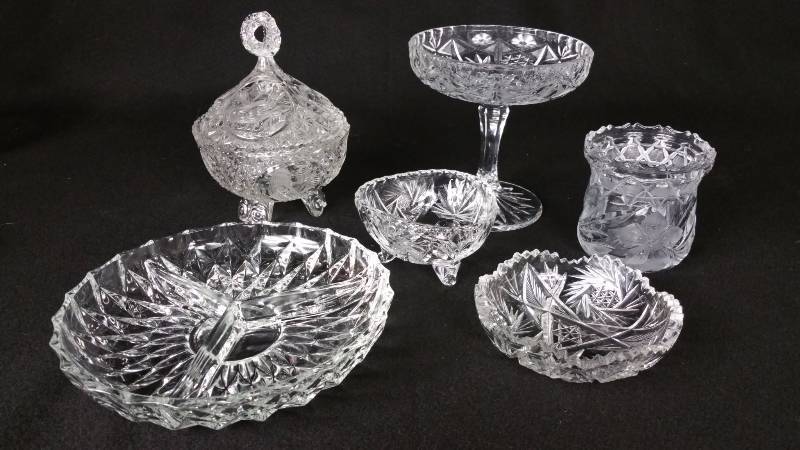 lot 114 image: Various Cut Crystal Incliding Hofbauer Covered Dish